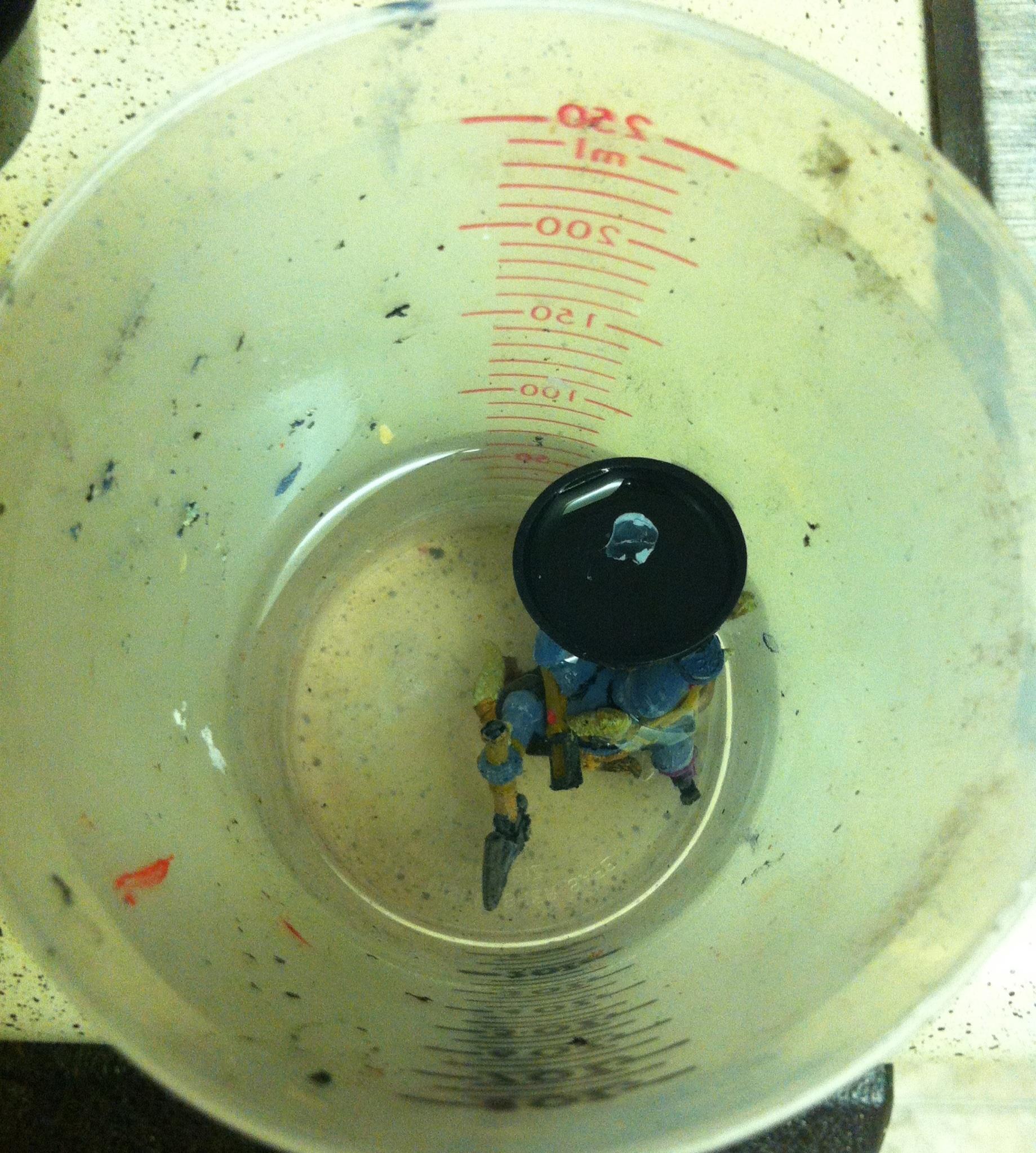 Paint Stripping, Removing Paint From Models Model soaking in Lift Off